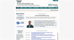 Desktop Screenshot of consortiuminfo.org